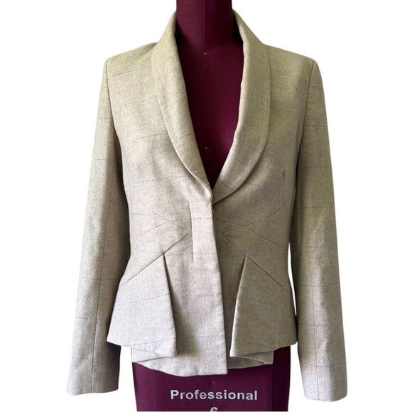 The Fold London Blazer Jacket size UK 8 US 4 Cream - Picture 1 of 10